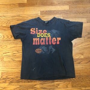 Vintage Harley Davidson Size Matters T-Shirt